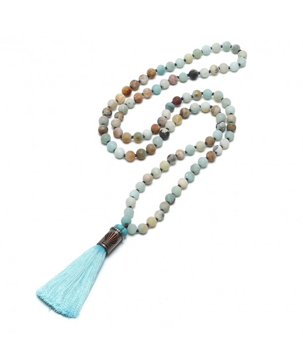 Pearlywonders Natural Amazonite Necklace Costume