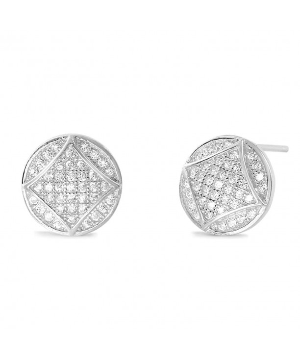 Fabulous Circle Sterling Silver Earrings