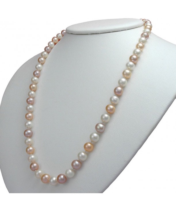 Multicolor Freshwater Cultured Pearl Necklaces AA Cultured Pearl ...