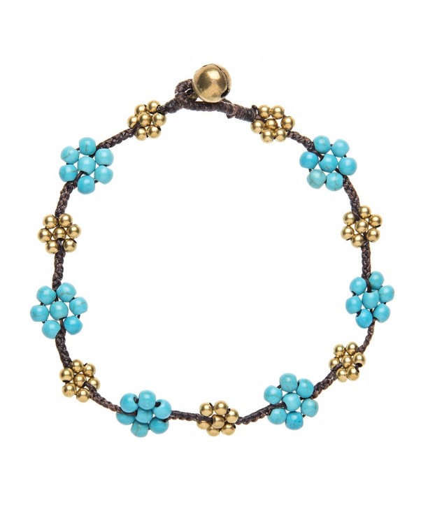 81stgeneration Womens Simulated Turquoise Bracelet