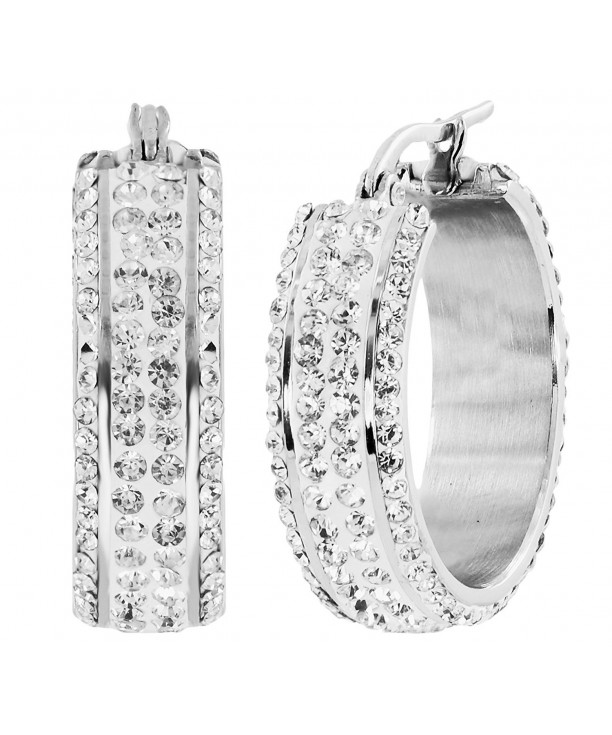 Michael Designs Stainless Crystal Earring