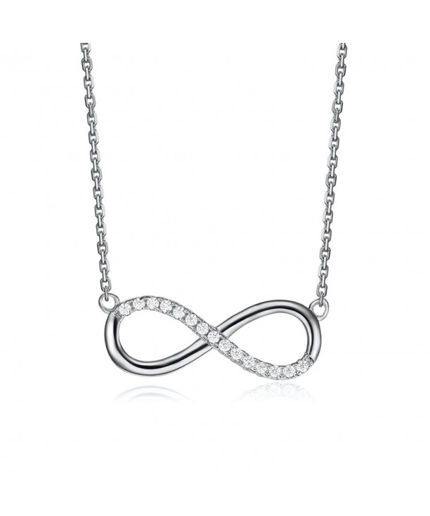 Serend Infinity Necklace Silver Tone Valentines