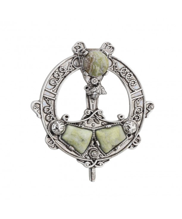 Tara Brooch Rhodium Plated Connemara