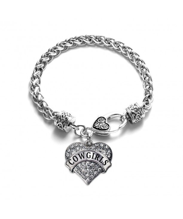 Cowgirls Bracelet Silver Lobster Crystal