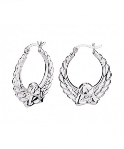 Sterling Silver Click Top Creole Earrings